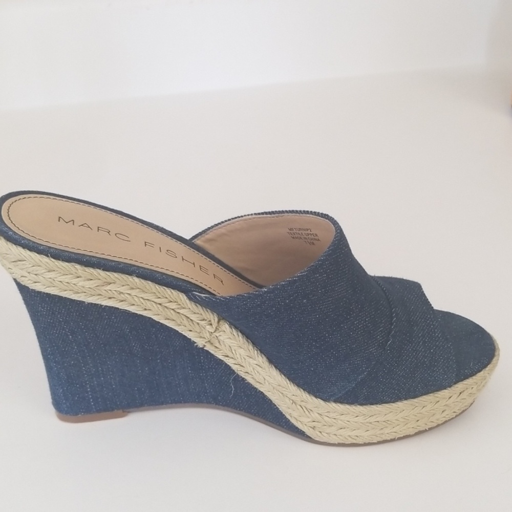 Jean Wedges. 4 1/2 inch heels.